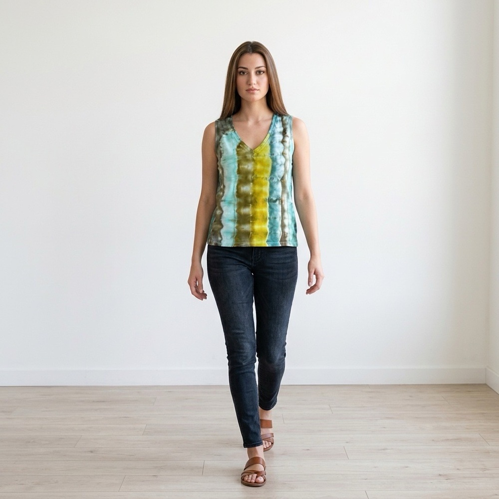 Handmade Ice Dyed Tank Top NWT Medium